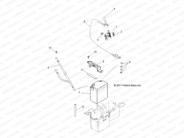 ELECTRICAL | ELECTRICAL, BATTERY - R13VH57FX (49RGRBATTERY12RZR570I)