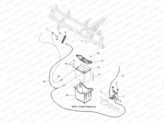 ELECTRICAL | ELECTRICAL, BATTERY - R13WH50AG/AH/AR/AX (49RGRBATTERY12500CREW)