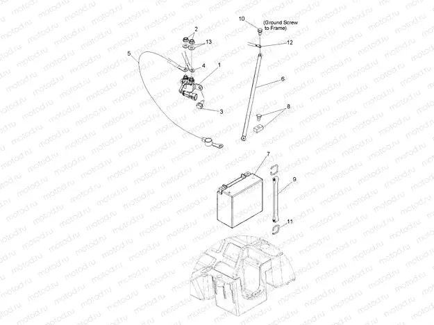 ELECTRICAL | ELECTRICAL, BATTERY - R13XE76AD/EAI (49RGRBATTERY11RZR)