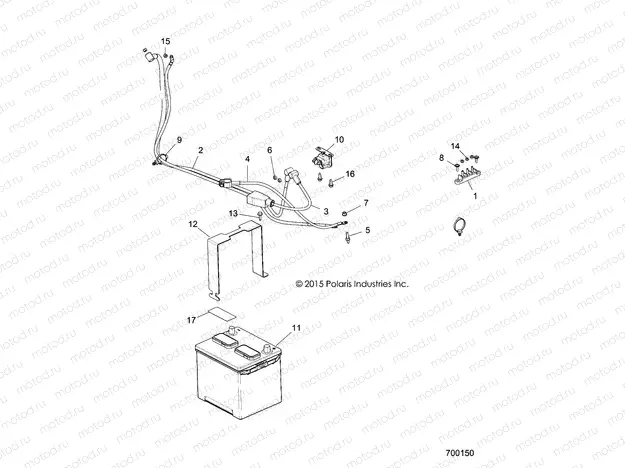 ELECTRICAL | ELECTRICAL, BATTERY - R15RTE87FA (700150)