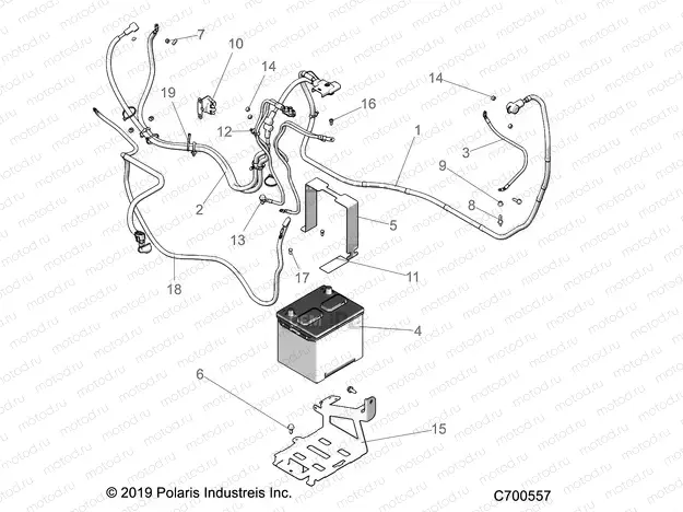 ELECTRICAL | ELECTRICAL, BATTERY - R19RRU99/A/B (C700557)