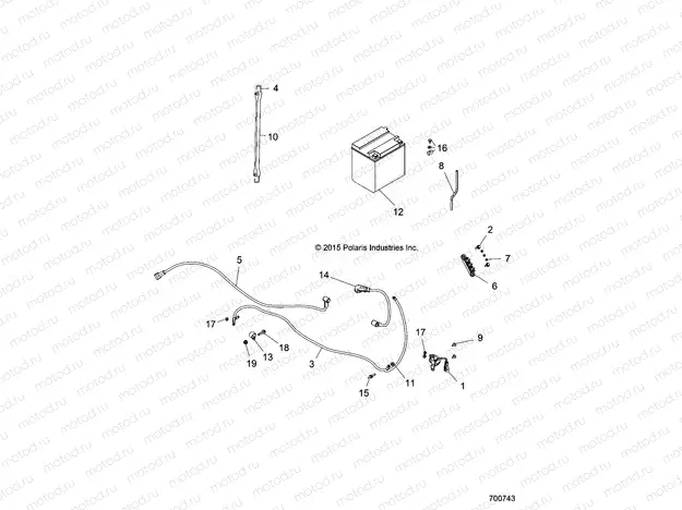 ELECTRICAL | ELECTRICAL, BATTERY - R20CDA57A1 (700743)