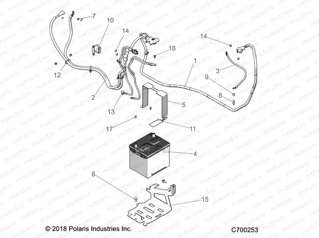 ELECTRICAL | ELECTRICAL, BATTERY - R20RSB99/A/B (C700253)