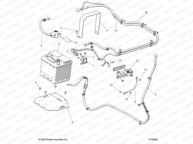 ELECTRICAL | ELECTRICAL, BATTERY - R23MAA57B1/EB4/B9 (C730450)