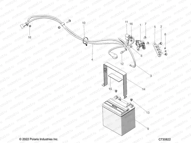 ELECTRICAL | ELECTRICAL, BATTERY - R23MAE57DX (C730822)