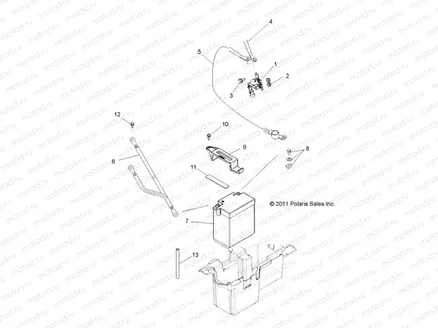 ELECTRICAL | ELECTRICAL, BATTERY - Z15VHA57AJ/E57AS/AK (49RGRBATTERY12RZR570)