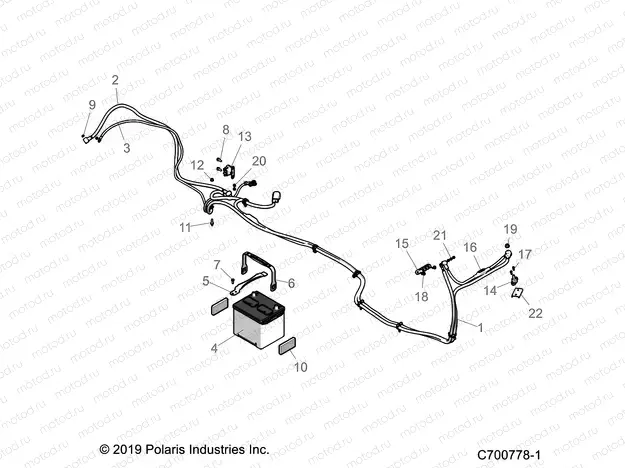 ELECTRICAL | ELECTRICAL, BATTERY - Z20P4L92AG/AP/BG/BP/LG (C700778-1)