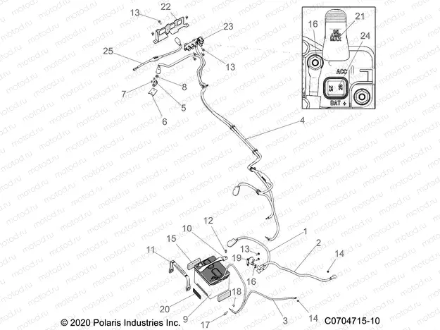 ELECTRICAL | ELECTRICAL, BATTERY - Z21A5A87B2/P87B5/K87B4/SA87B2(C701024-1)