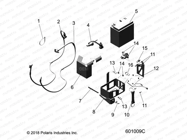 ELECTRICAL | ELECTRICAL, BATTERY/BOX and CABLES - S20EFS8RS/8RE E.S. OPTION (601009C)