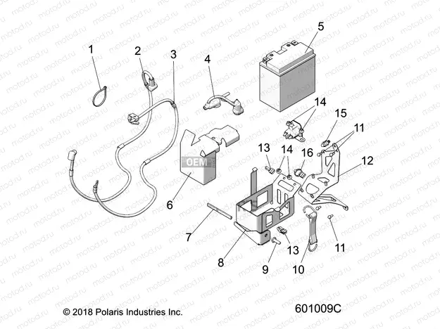 ELECTRICAL | ELECTRICAL, BATTERY/BOX and CABLES - S21EFT8R/EFN8R E.S. OPTION (601009C)