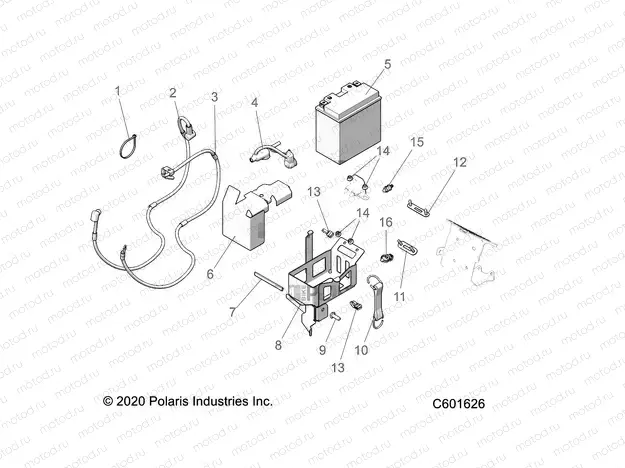 ELECTRICAL | ELECTRICAL, BATTERY/BOX and CABLES - S22TDV8RS/8RE E.S. OPTION (C601626)