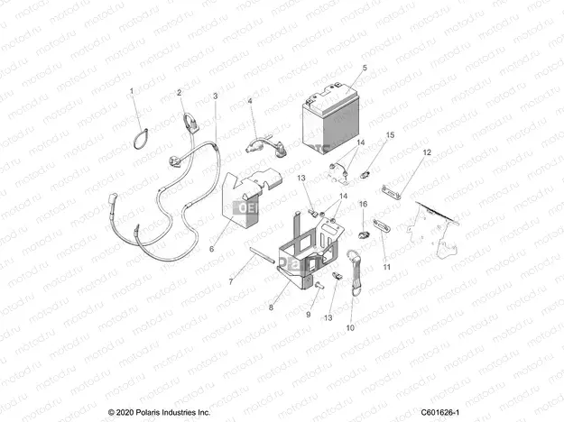 ELECTRICAL | ELECTRICAL, BATTERY/BOX and CABLES - S23TKV6RS E.S. OPTION (C601626)