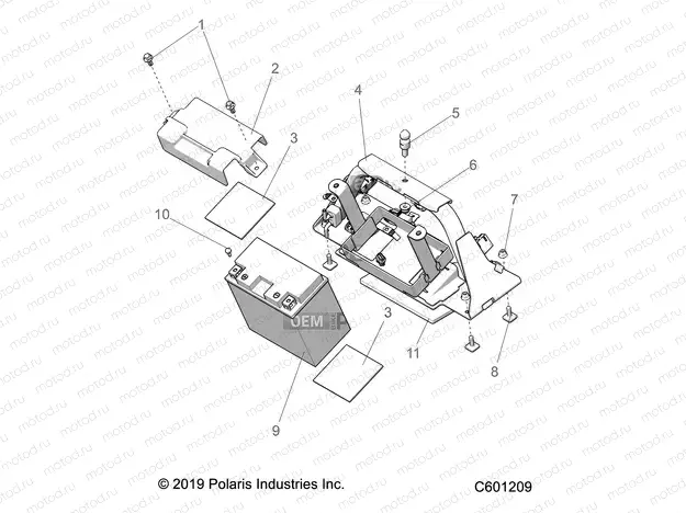 ELECTRICAL | ELECTRICAL, BATTERY/BOX - S20FJB8/FJE8/FJP8 E.S. OPTION (C601209)