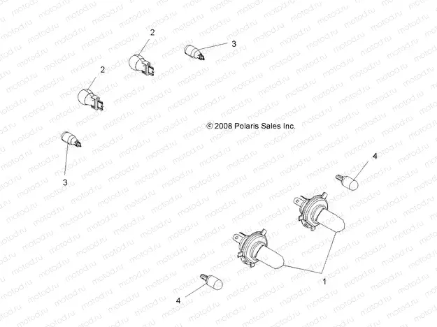 ELECTRICAL | ELECTRICAL, BULBS - A13DN5EFL (49ATVBULBS09SPXP850I)