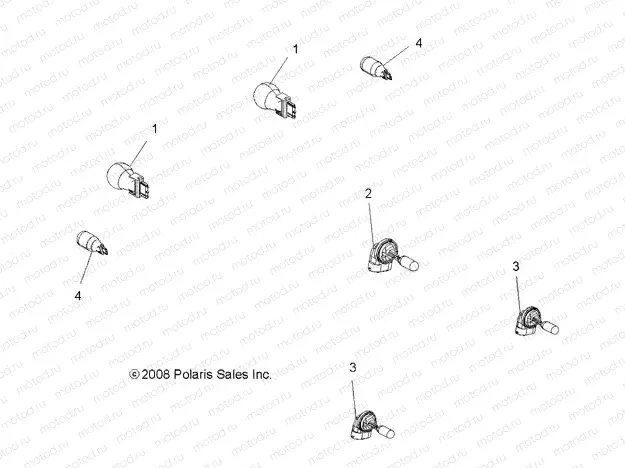 ELECTRICAL | ELECTRICAL, BULBS - A13MH76FF (49ATVBULBS08SP800EFI)