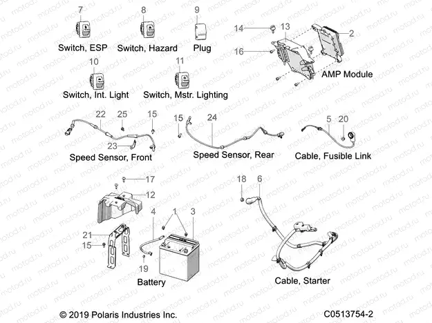 ELECTRICAL | ELECTRICAL, COMPONENTS 2 - T20AARGB ALL OPTIONS (C0513754-2)