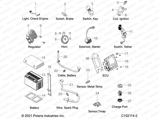ELECTRICAL | ELECTRICAL, COMPONENTS - A22HBB07B3/BB07B7 (C102114-2)