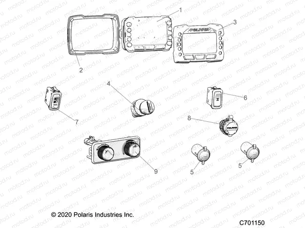 ELECTRICAL | ELECTRICAL, DASH CONTROLS - R21TAU99AP/AG/BP/BG (C701150)