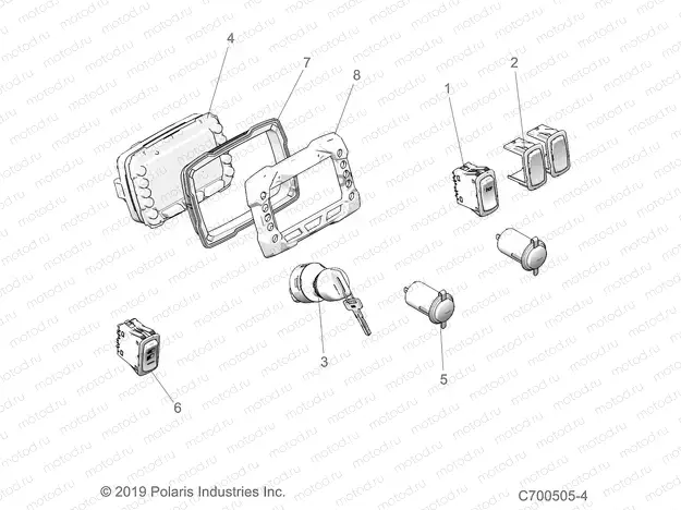ELECTRICAL | ELECTRICAL, DASH INSTRUMENTS and CONTROLS - D20BBP99A4/B4/FP99A4 (C700505-4)