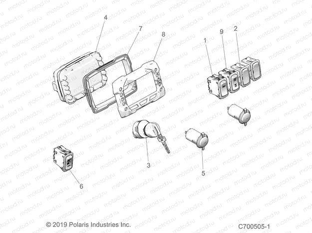 ELECTRICAL | ELECTRICAL, DASH INSTRUMENTS and CONTROLS - D20BBPD4B4/APD4B4 (C700505-1)