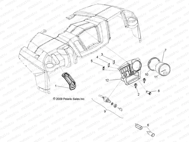 ELECTRICAL | ELECTRICAL, DASH INSTRUMENTS and CONTROLS - R10HR76AG/AR (49RGRDASH106X6)