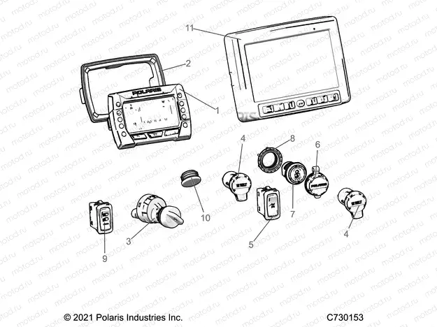 ELECTRICAL | ELECTRICAL, DASH INSTRUMENTS and CONTROLS - R22MAK57B4 (C730153)