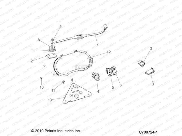 ELECTRICAL | ELECTRICAL, DASH INSTRUMENTS AND CONTROLS - Z20P4E92AC/BC/F92AC (C700724-1)