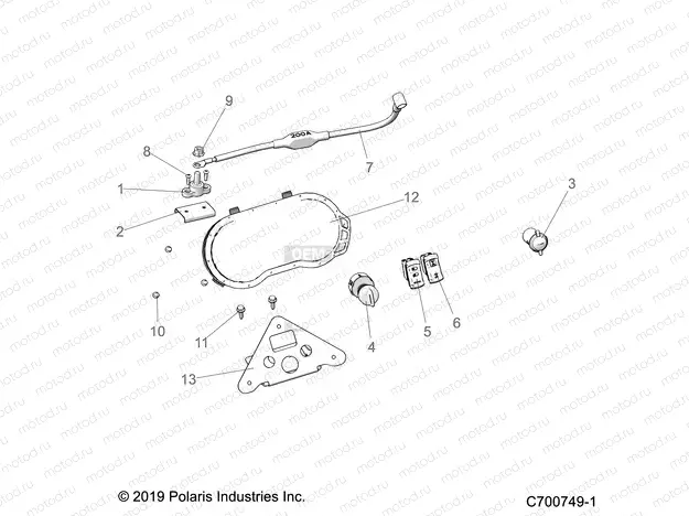 ELECTRICAL | ELECTRICAL, DASH INSTRUMENTS AND CONTROLS - Z20PAE92AC/BC/F92AC/LC (C700749-1)