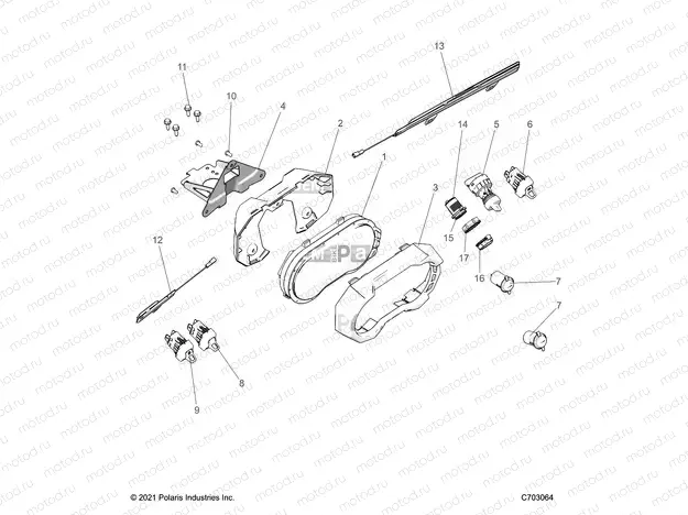 ELECTRICAL | ELECTRICAL, DASH INSTRUMENTS AND CONTROLS -  Z22RME2KAG/BG/K2KAN/BN  RZR 2000G4 (C703064)