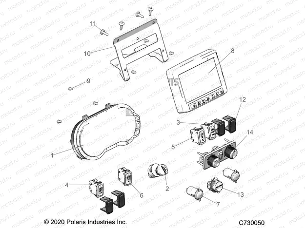 ELECTRICAL | ELECTRICAL, DASH INSTRUMENTS - R21RSV99AC/BC (C701216)