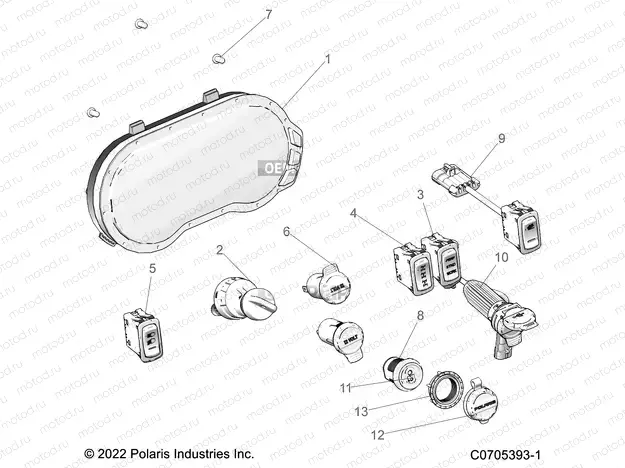 ELECTRICAL | ELECTRICAL, DASH INSTRUMENTS - R22RSH99AG/BG (C0705393-1)