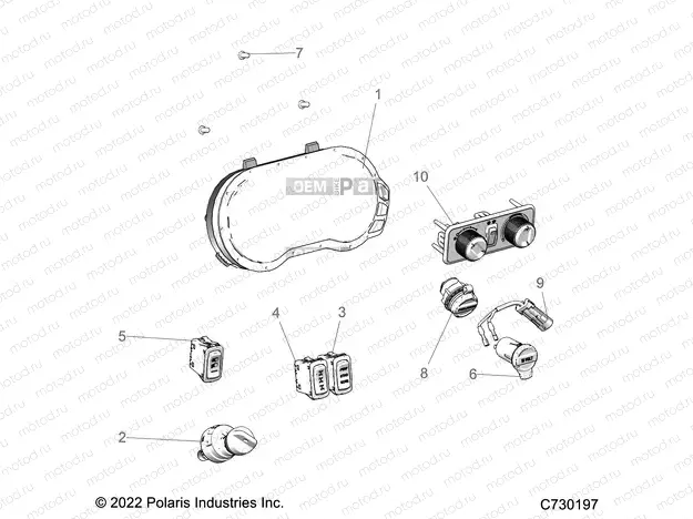 ELECTRICAL | ELECTRICAL, DASH INSTRUMENTS - R23RRU99A9/AJ/AK/AX (C730197)