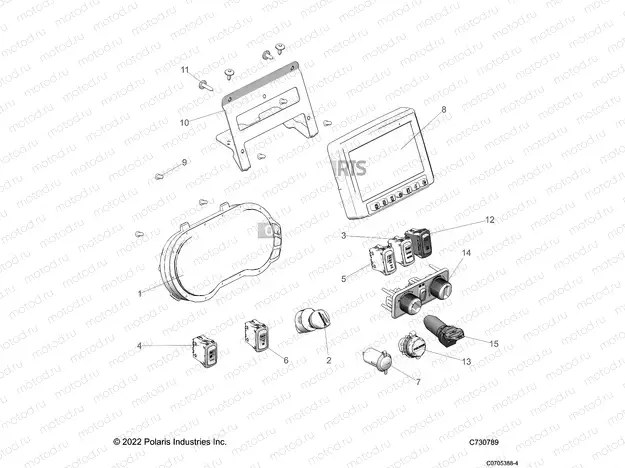 ELECTRICAL | ELECTRICAL, DASH INSTRUMENTS - R23RRV99AC (C730789)