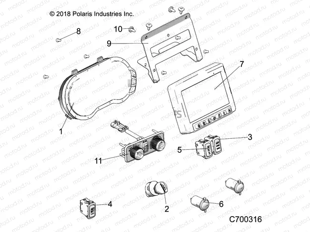 ELECTRICAL | ELECTRICAL, DASH INSTUMENTS - R19RSW99AS/A9/AD/BS/B9/BD (C700316)