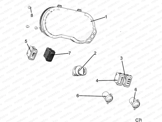 ELECTRICAL | ELECTRICAL, DASH INSTUMENTS - R20RRE99DS (C700347)