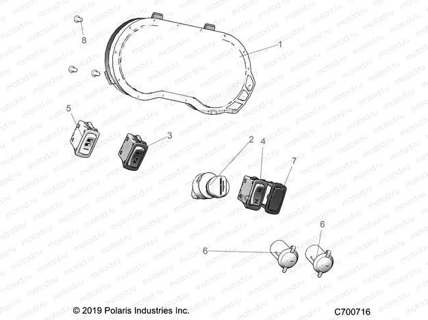 ELECTRICAL | ELECTRICAL, DASH INSTUMENTS - R20RRM99AL (C700716)