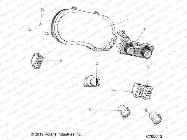 ELECTRICAL | ELECTRICAL, DASH INSTUMENTS - R20RRU99A9/AA/AF/AP/AX/B9/BA/BF/BP/BX (C700640)
