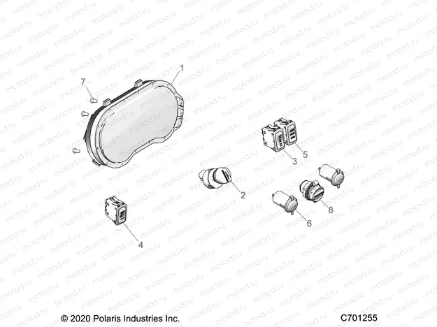 ELECTRICAL | ELECTRICAL, DASH INSTUMENTS - R21RRF99AK (C701255)