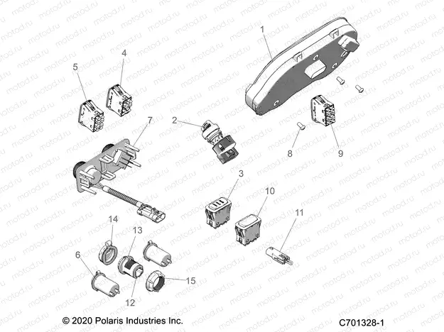 ELECTRICAL | ELECTRICAL, DASH INSTUMENTS - R21RRS99C9/CK/CP/F9/FP/PCW  (C701328-1)
