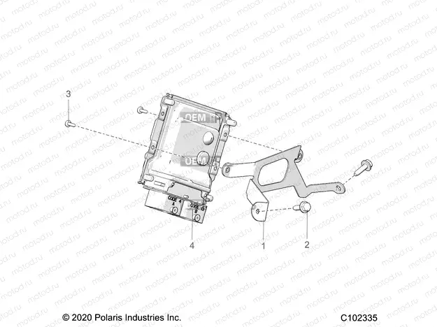 ELECTRICAL | ELECTRICAL, ECU MOUNTING - A20SGE95AK (C102335)