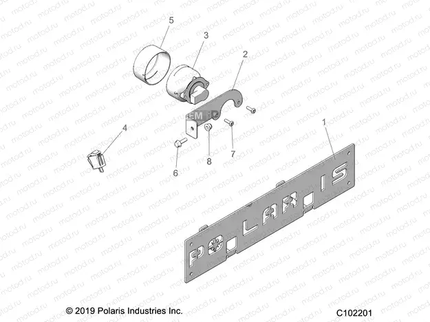 ELECTRICAL | ELECTRICAL, FOG LAMP and FRONT LICENSE BRACKET - A23SGS95FN (C102201)