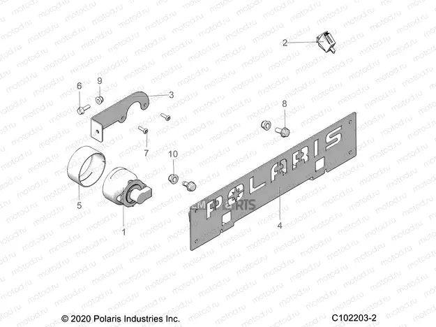 ELECTRICAL | ELECTRICAL, FOG LAMP and FRONT REGISTRATION PLATE - A22SLS95FJ (C102203-2)