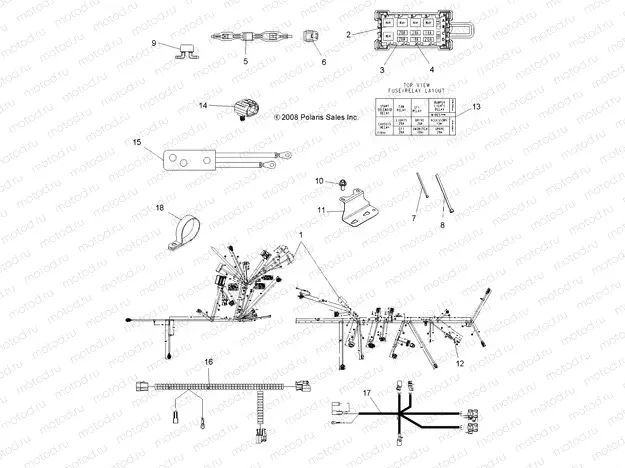 ELECTRICAL | ELECTRICAL, HARNESS - A09ZN85/8X ALL OPTIONS (49ATVHARNESS09SPXP850)
