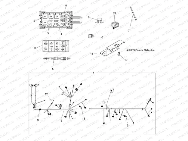 ELECTRICAL | ELECTRICAL, HARNESS - A10ZX85FL/FF (49ATVHARNESS10SPXPEPS850I)