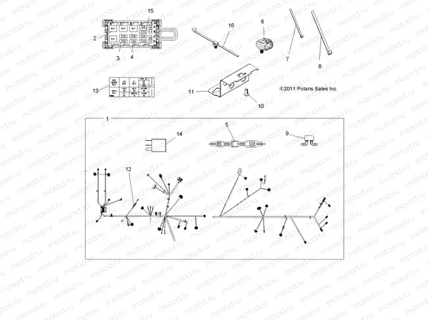 ELECTRICAL | ELECTRICAL, HARNESS - A12ZN8EFK/EFO (49ATVHARNESS12SP850F)