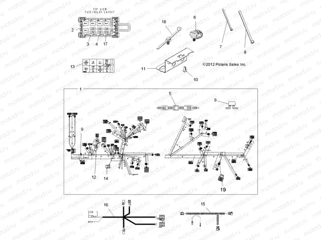 ELECTRICAL | ELECTRICAL, HARNESS - A13ZN8EAD/K/L/T (49ATVHARNESS12SPXPEPS850)