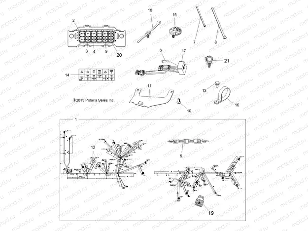 ELECTRICAL | ELECTRICAL, HARNESS - A14TN5EAI (49ATVHARNESS14SPX2550)