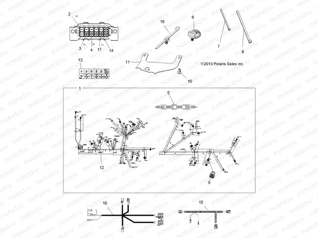 ELECTRICAL | ELECTRICAL, HARNESS - A14ZN8EAB/C/I/M/P/S (49ATVHARNESS14SPXP850)