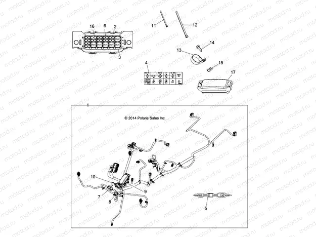 ELECTRICAL | ELECTRICAL, HARNESS - A15SDA57HH/HA (49ATVHARNESS15TRGMD)