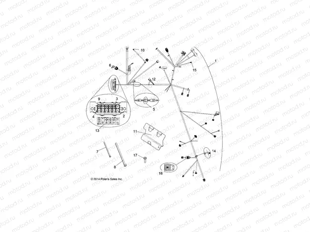 ELECTRICAL | ELECTRICAL, HARNESS - A15SVA85AD (49ATVHARNESS15SCRAM850)